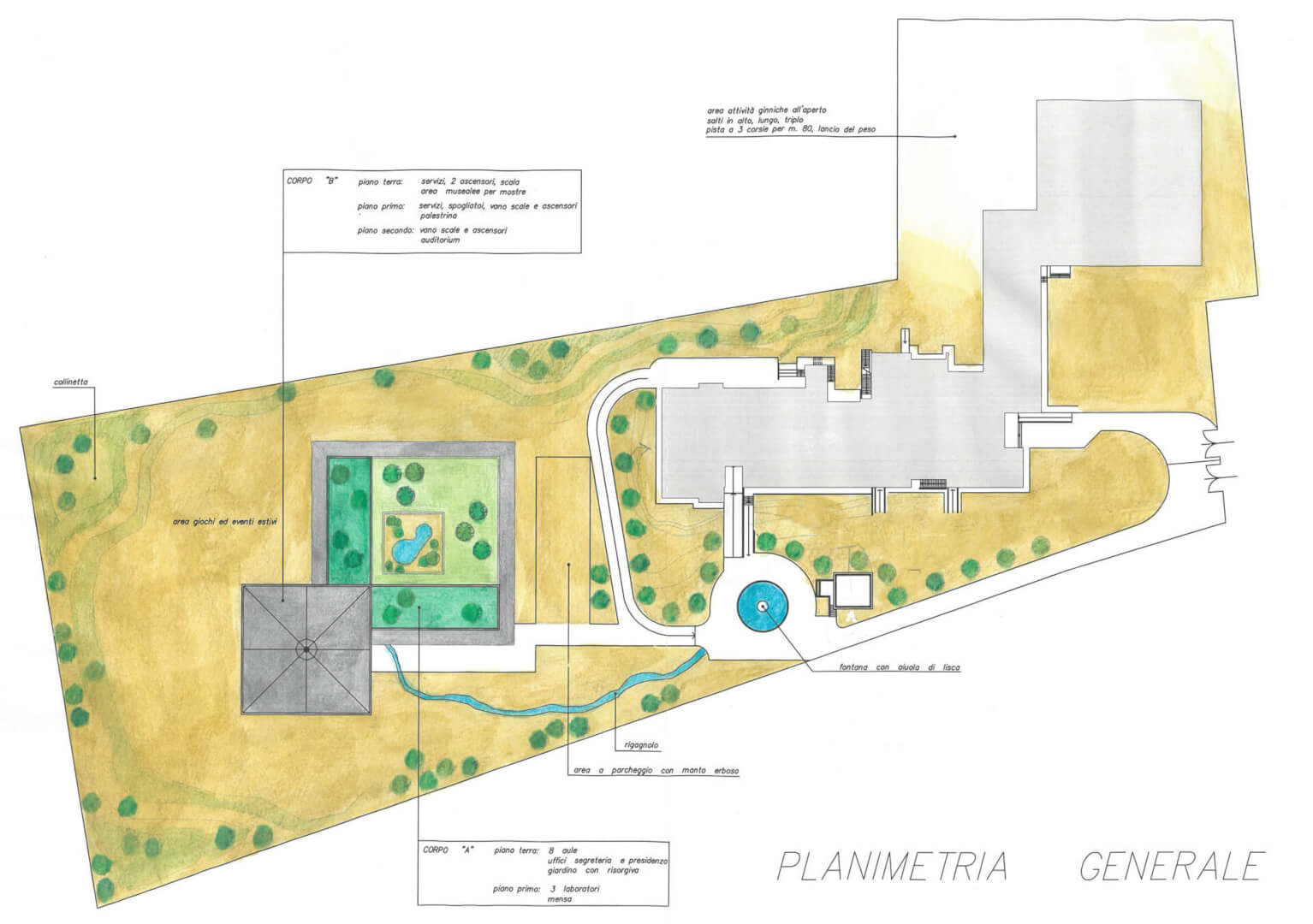 liscate scuola – planimetria