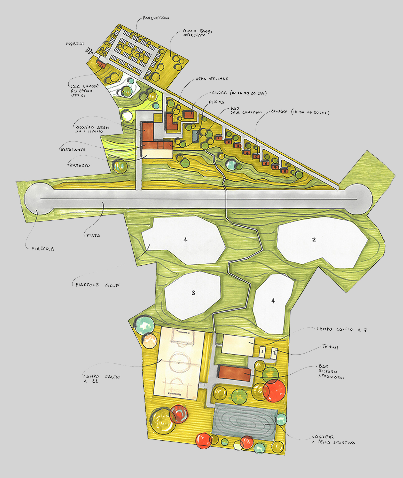 iglesias sun village – masterplan Monferrato